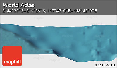 Satellite Panoramic Map of the Area around 2° 27' 3" S, 118° 13' 29" E