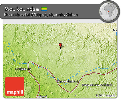Physical 3D Map of Moukoundza