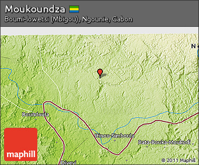 Physical 3D Map of Moukoundza