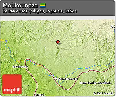 Physical 3D Map of Moukoundza