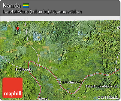Satellite 3D Map of Kanda