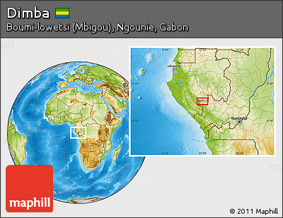 Physical Location Map of Dimba