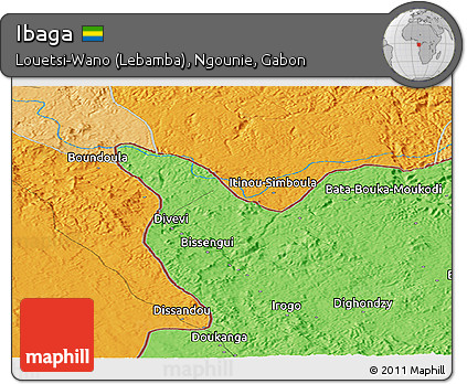 Political Panoramic Map of Ibaga