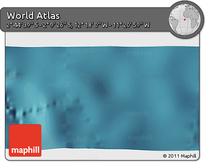 Satellite 3D Map of the Area around 2° 27' 3" S, 11° 49' 29" W