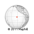 Outline Map of the Area around 2° 27' 3" S, 122° 19' 29" W, rectangular outline