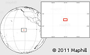 Blank Location Map of the area around 2° 27' 3" S, 123° 10' 30" W