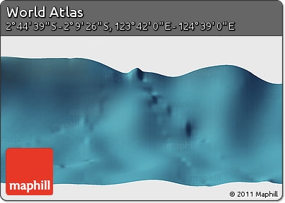 Satellite Panoramic Map of the Area around 2° 27' 3" S, 124° 10' 30" E