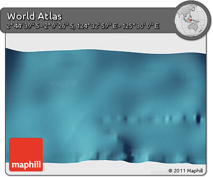 Satellite 3D Map of the Area around 2° 27' 3" S, 125° 1' 30" E