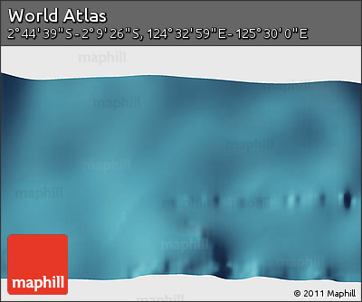Satellite 3D Map of the Area around 2° 27' 3" S, 125° 1' 30" E
