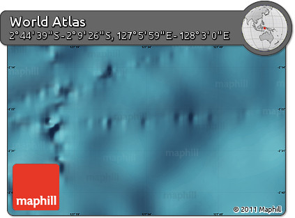 Satellite Map of the Area around 2° 27' 3" S, 127° 34' 30" E