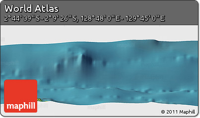 Satellite Panoramic Map of the Area around 2° 27' 3" S, 129° 16' 30" E