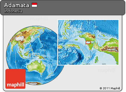 Physical Location Map of Adamata