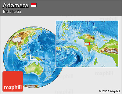 Physical Location Map of Adamata