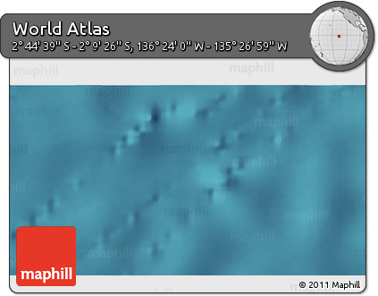 Satellite 3D Map of the Area around 2° 27' 3" S, 135° 55' 30" W