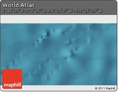 Satellite 3D Map of the Area around 2° 27' 3" S, 135° 55' 30" W