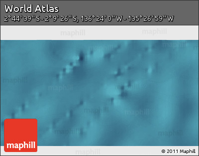 Satellite 3D Map of the Area around 2° 27' 3" S, 135° 55' 30" W