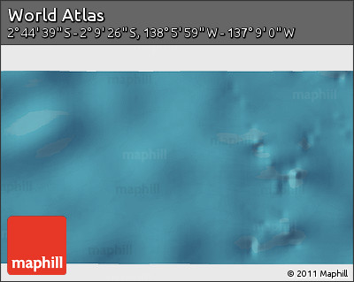 Satellite 3D Map of the Area around 2° 27' 3" S, 137° 37' 30" W