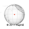 Outline Map of the Area around 2° 27' 3" S, 137° 37' 30" W, rectangular outline