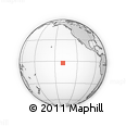 Outline Map of the Area around 2° 27' 3" S, 139° 19' 29" W, rectangular outline