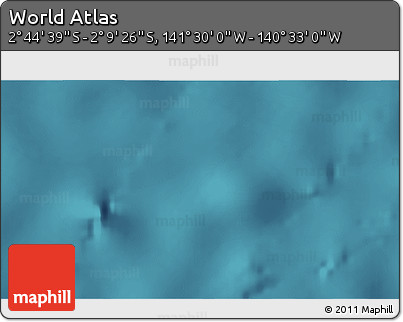 Satellite 3D Map of the Area around 2° 27' 3" S, 141° 1' 30" W
