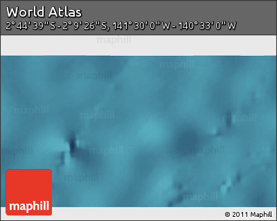 Satellite 3D Map of the Area around 2° 27' 3" S, 141° 1' 30" W