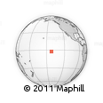 Outline Map of the Area around 2° 27' 3" S, 141° 52' 30" W, rectangular outline