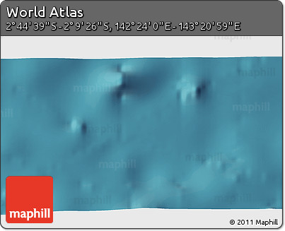 Satellite 3D Map of the Area around 2° 27' 3" S, 142° 52' 30" E