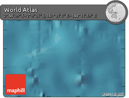 Satellite Map of the Area around 2° 27' 3" S, 143° 43' 29" E