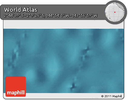 Satellite 3D Map of the Area around 2° 27' 3" S, 144° 25' 30" W