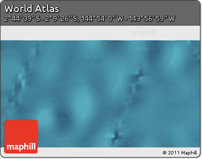 Satellite 3D Map of the Area around 2° 27' 3" S, 144° 25' 30" W