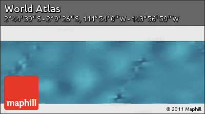 Satellite Panoramic Map of the Area around 2° 27' 3" S, 144° 25' 30" W