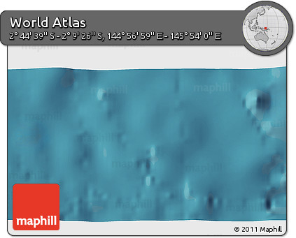 Satellite 3D Map of the Area around 2° 27' 3" S, 145° 25' 30" E