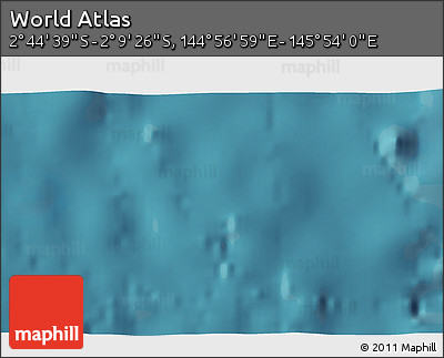 Satellite 3D Map of the Area around 2° 27' 3" S, 145° 25' 30" E