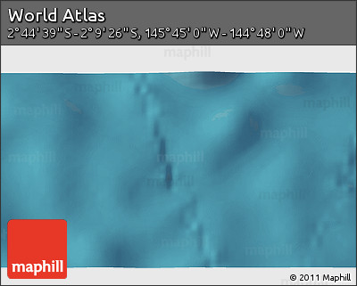 Satellite 3D Map of the Area around 2° 27' 3" S, 145° 16' 30" W