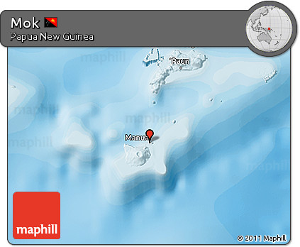 Political 3D Map of Mok