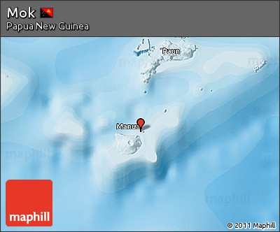 Political 3D Map of Mok