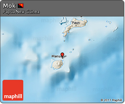 Shaded Relief 3D Map of Mok