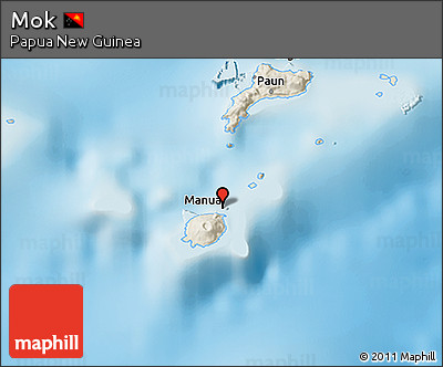 Shaded Relief 3D Map of Mok