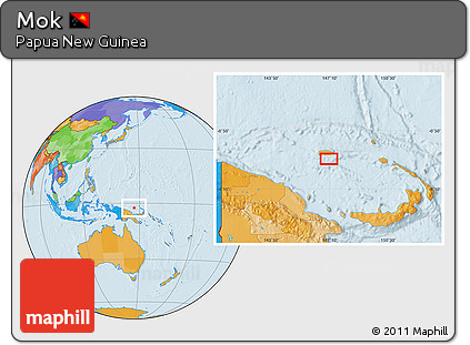 Political Location Map of Mok
