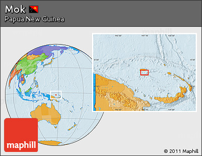 Political Location Map of Mok