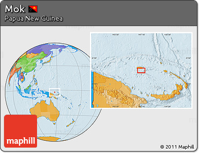 Political Location Map of Mok