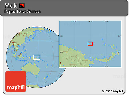 Savanna Style Location Map of Mok