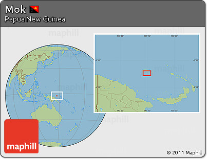 Savanna Style Location Map of Mok