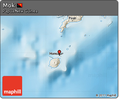 Shaded Relief Map of Mok