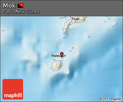 Shaded Relief Map of Mok