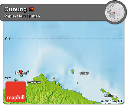 Physical Map of Dunung