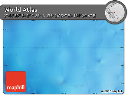 Physical Map of the Area around 2° 27' 3" S, 153° 55' 30" E