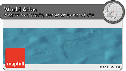 Satellite Panoramic Map of the Area around 2° 27' 3" S, 157° 19' 29" E