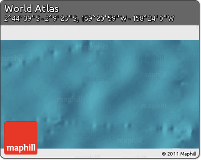 Satellite 3D Map of the Area around 2° 27' 3" S, 158° 52' 30" W