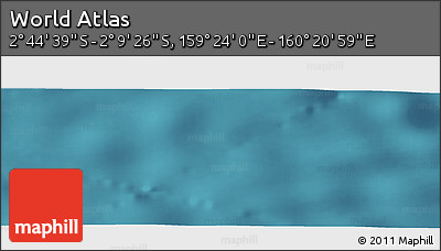 Satellite Panoramic Map of the Area around 2° 27' 3" S, 159° 52' 30" E
